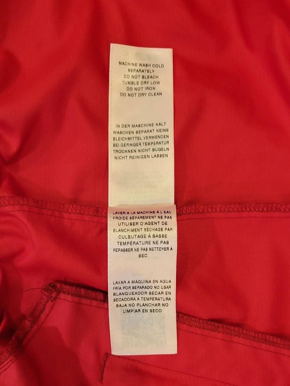 True Religion Red Windbreaker Jacket with White Trim size Large